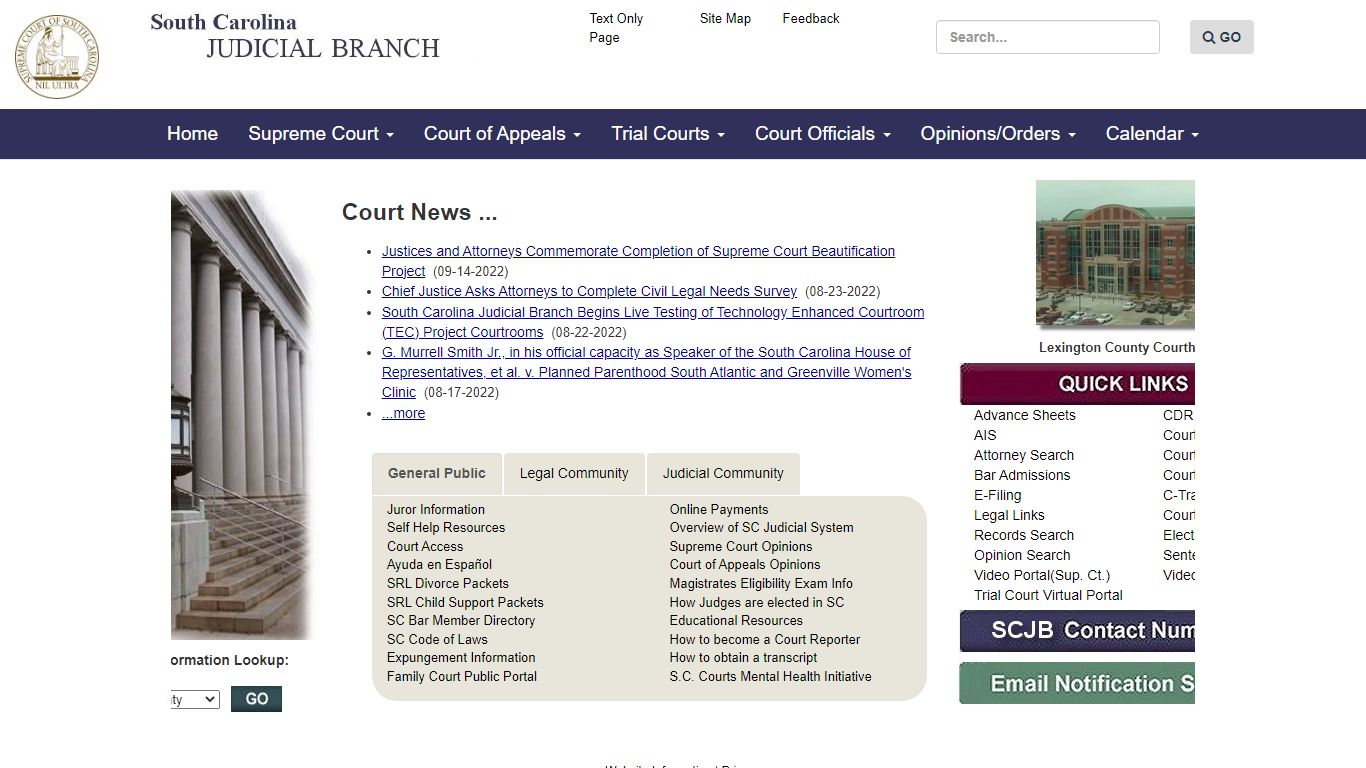 SC Judicial Branch - sccourts.org